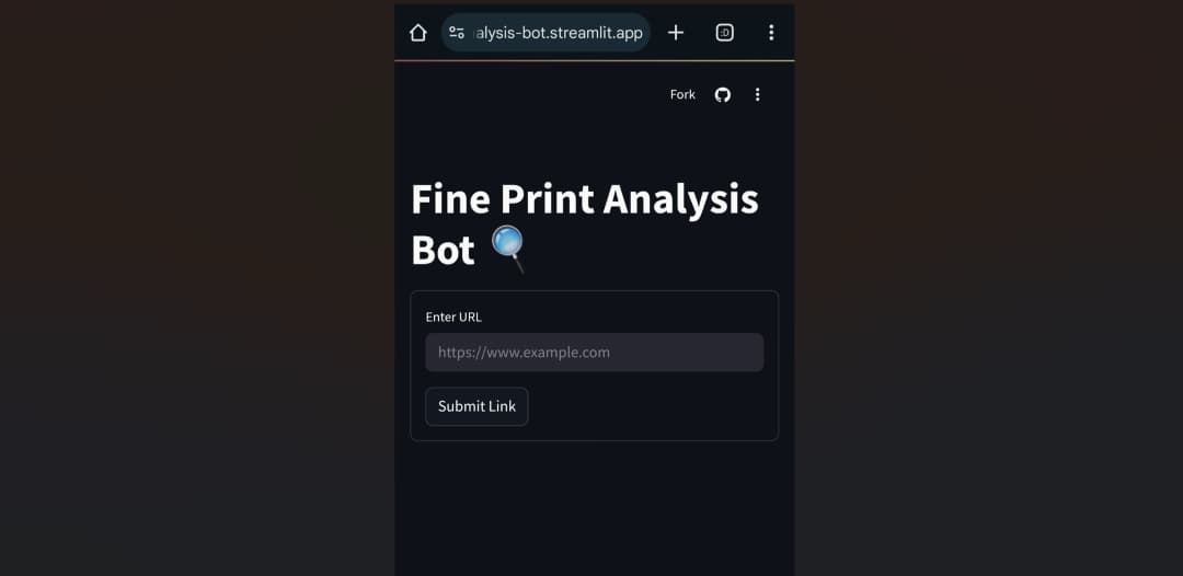 Fine Print Analysis Bot
